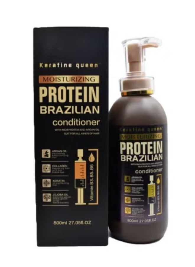 Keratine Queen Moisturizing Protein Brazilian Conditoner 800ml